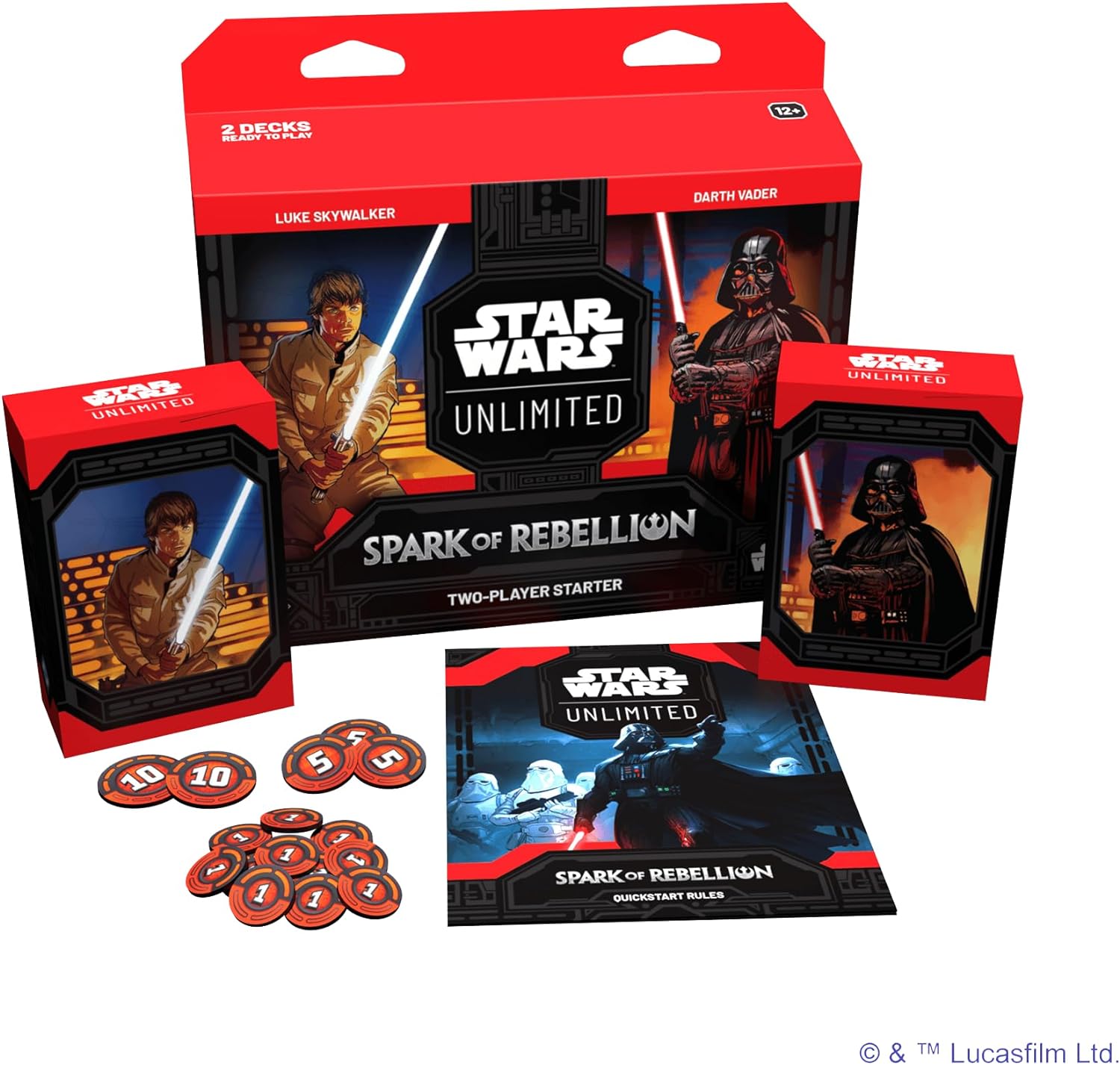 Star Wars Unlimited: Spark Of Rebellion – Caja Para 2 Jugadores – Inglés