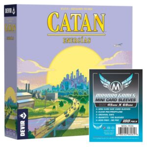 Juego De Mesa Catan Energías y 140 Fundas Mayday Estándar