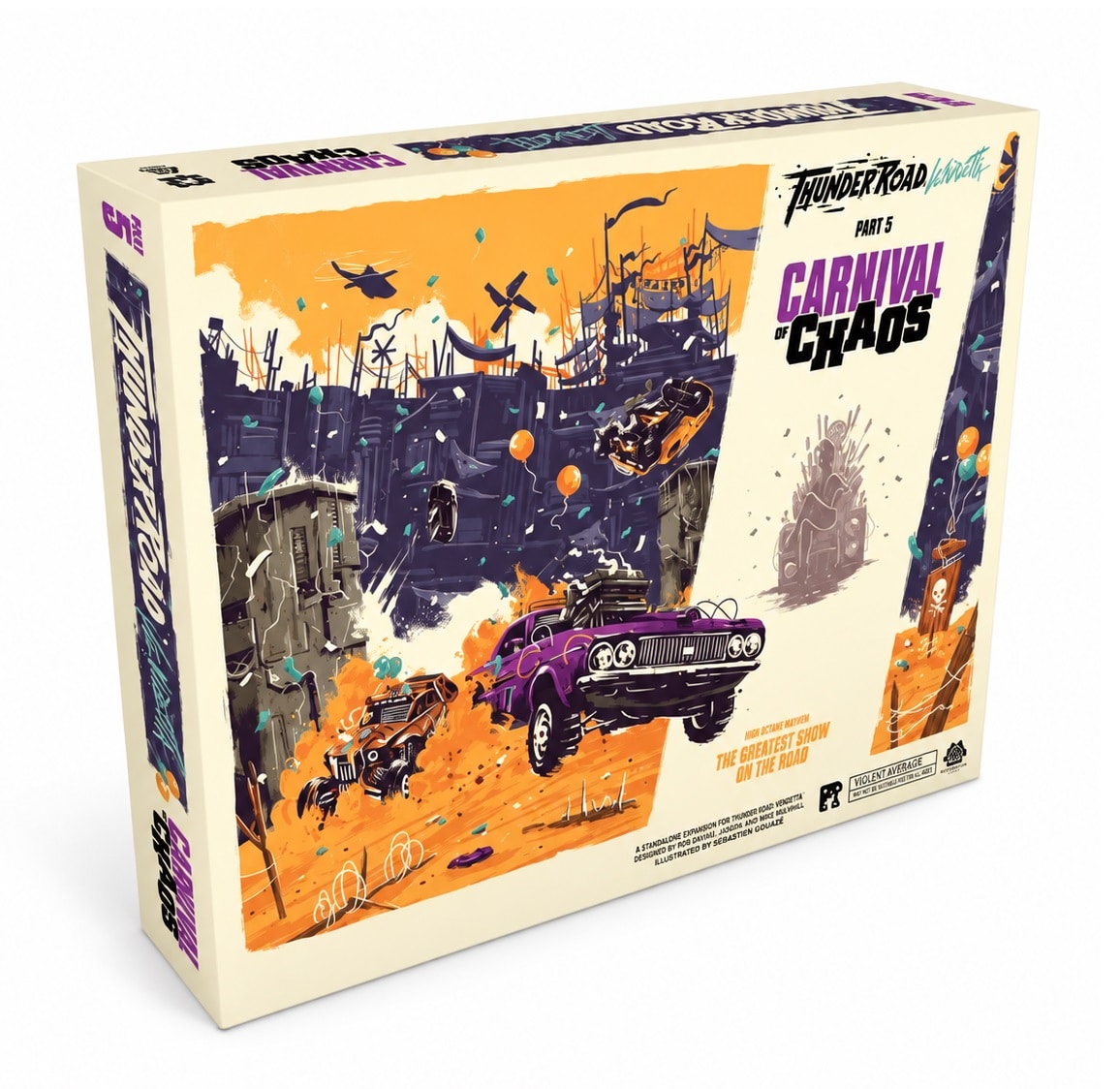 Juego de Mesa Thunder Road: Vendetta Expansión Carnival of Chaos